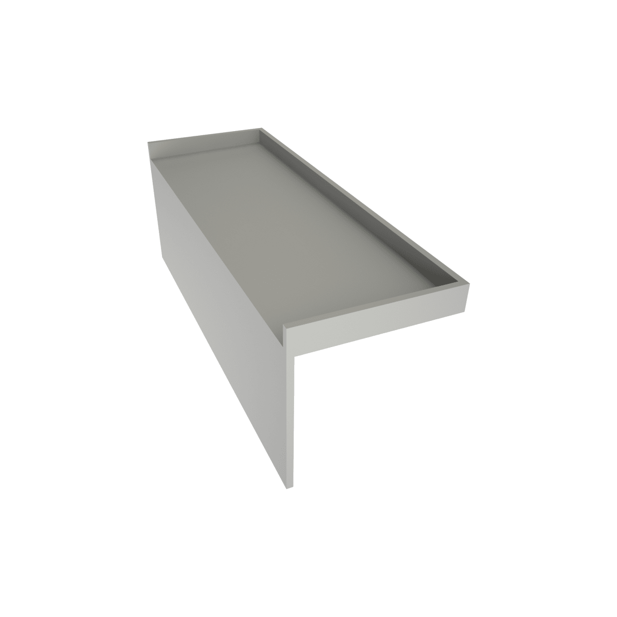 Tile Redi USA Redi Bench RB3012-KIT  Tileable Shower Seat Flashing & Epoxy Included 26 Inches x 12 Inches Fits 30 Inch Bases Grey Polyurethane