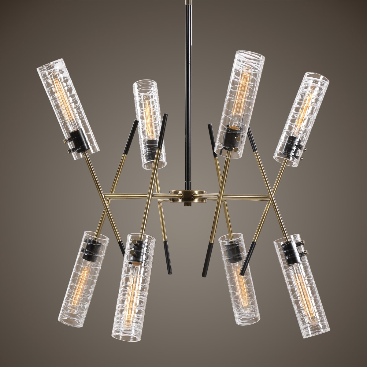 Uttermost 21538 Textured Black Telesto 8 Light 32
