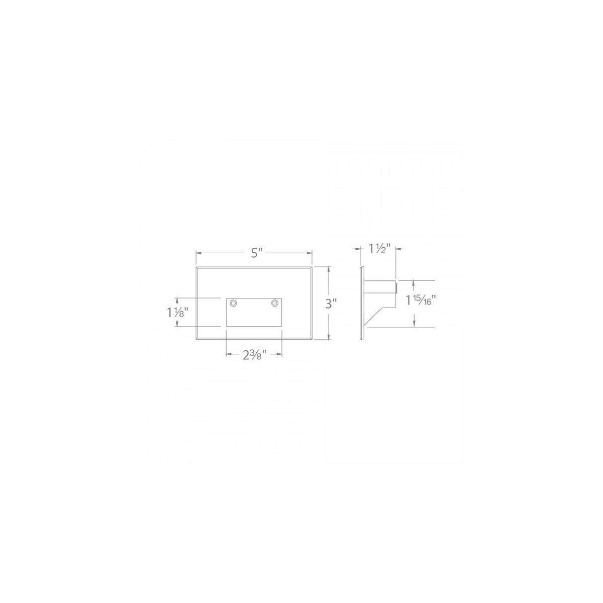 WAC Lighting 4011 30SS Stainless Steel 3000K 5 Wide Horizontal LED Step and Wall Light 12 Volt LightingDirect