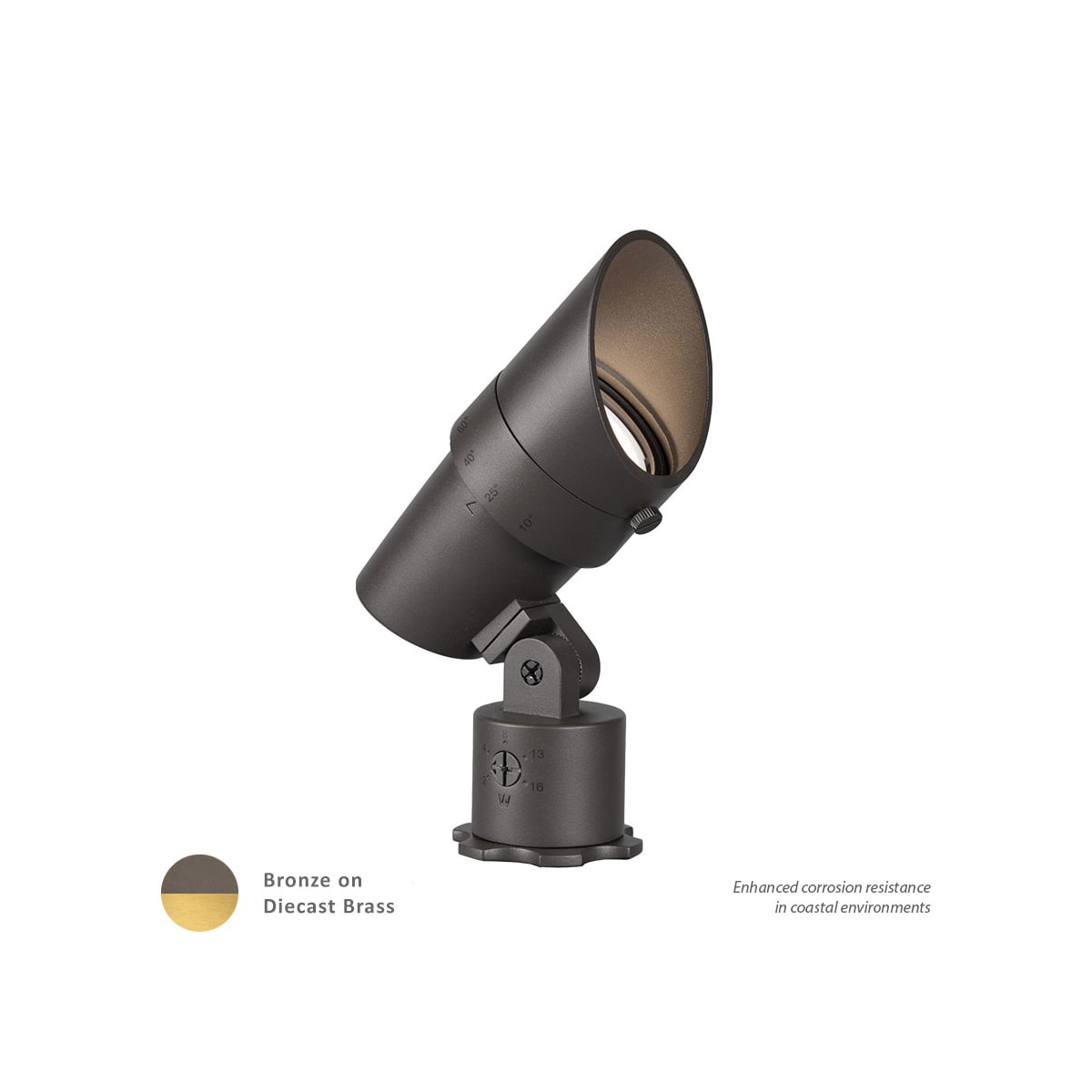 WAC Lighting 5011 30BK Black 3000K Accent 6 Tall LED Flood Light with Adjustable Beam Spread and Brightness 12 Volt LightingDirect