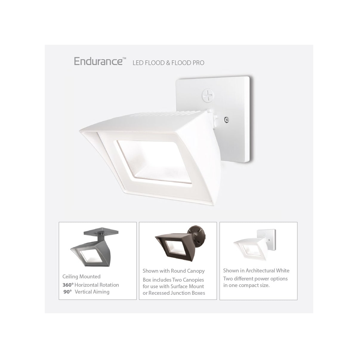 WAC Lighting WP LED354 35 ABZ Architectural Bronze Endurance Flood