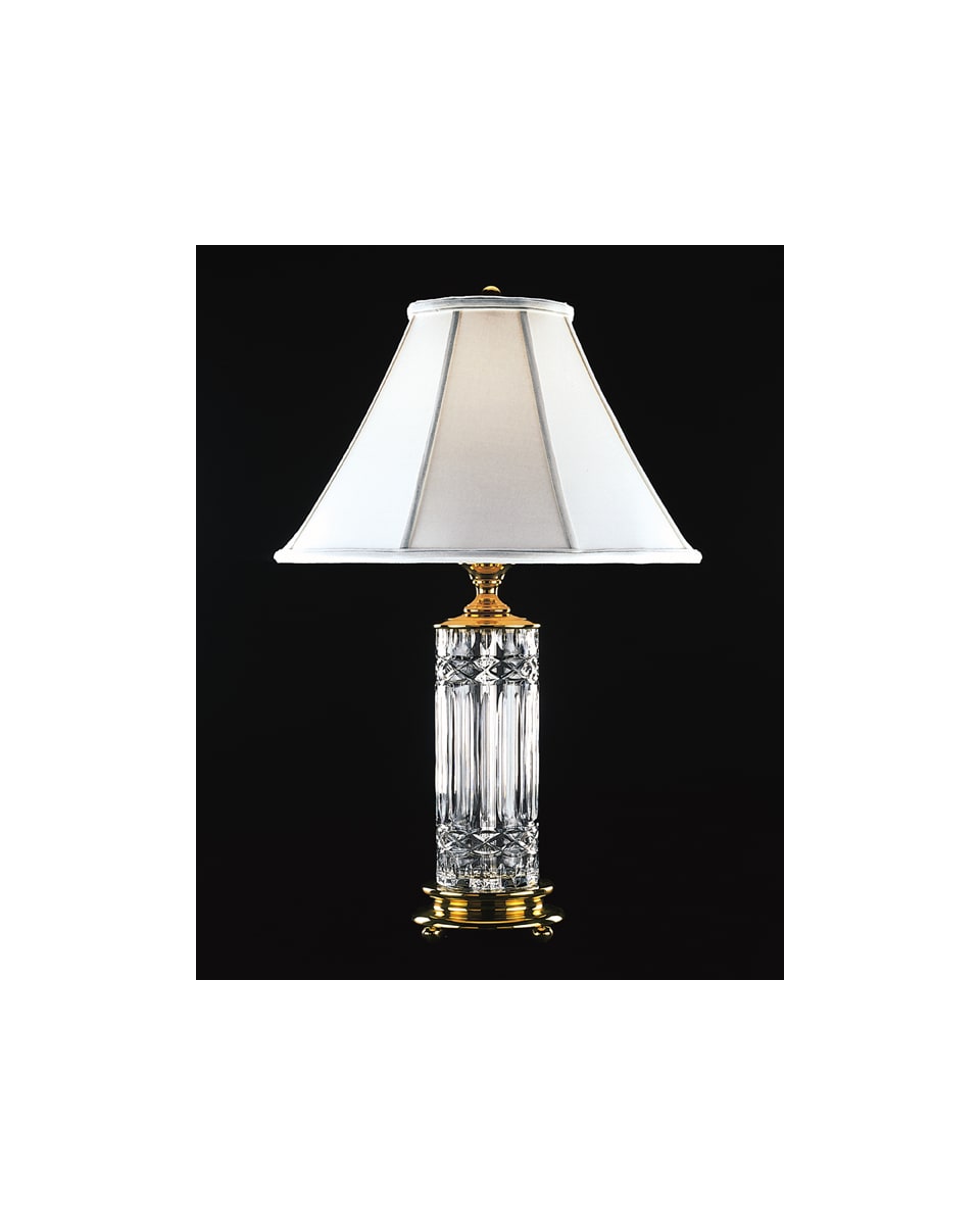 Waterford 1029473000 Polished Brass Crystal Table Lamp from the Kells Collection LightingDirect