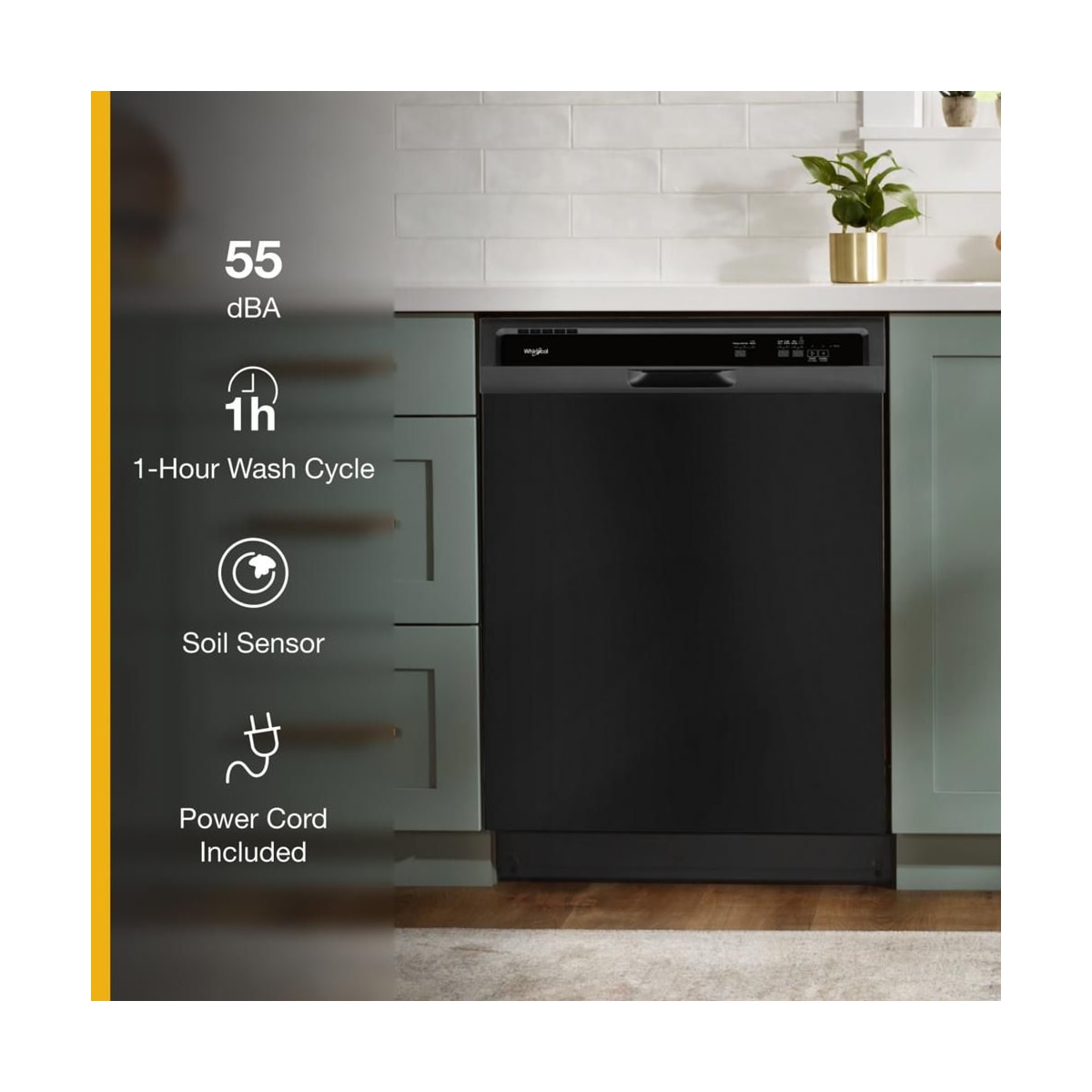 Whirlpool dishwasher wdf331pahs best sale