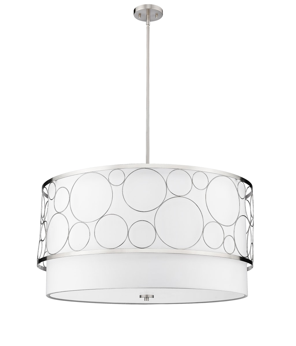 Z-Lite Kendall Brushed Nickel 5 Light Pendant 197-32BN