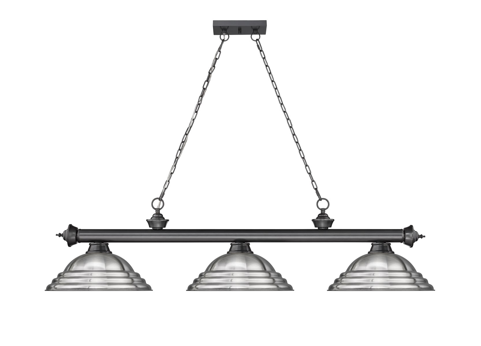 Z-Lite 2306-3MB-BN-SBN Matte Black / Brushed Nickel