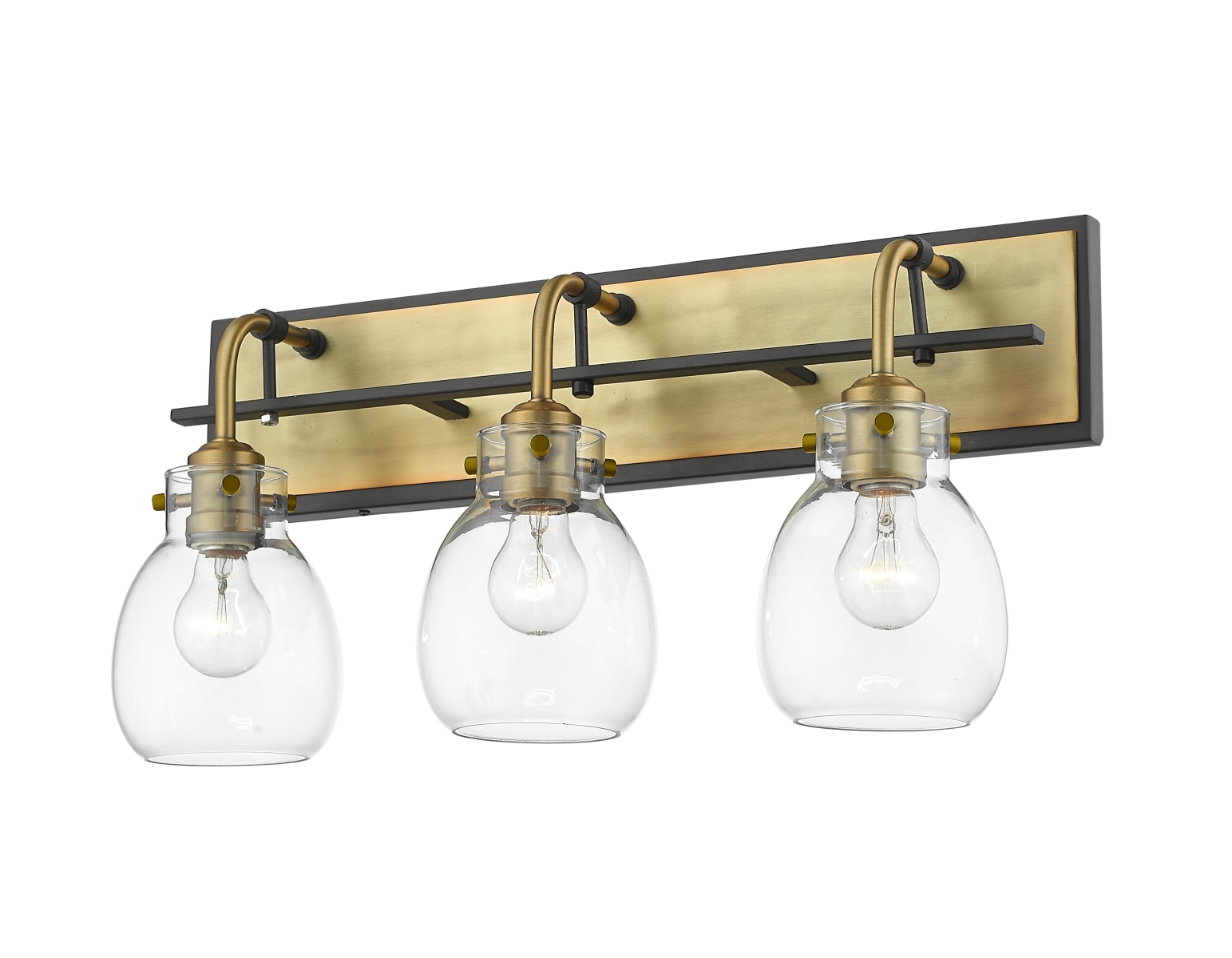 Z-Lite 466-3V-MB-BN Matte Black / Brushed Nickel Kraken 3 Light 22