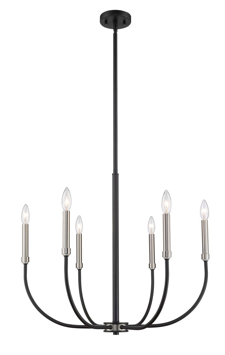 Various – Libera Nos Z-Lite 479-6MB-OBR Matte Black / Olde Brass Haylie 6 Light