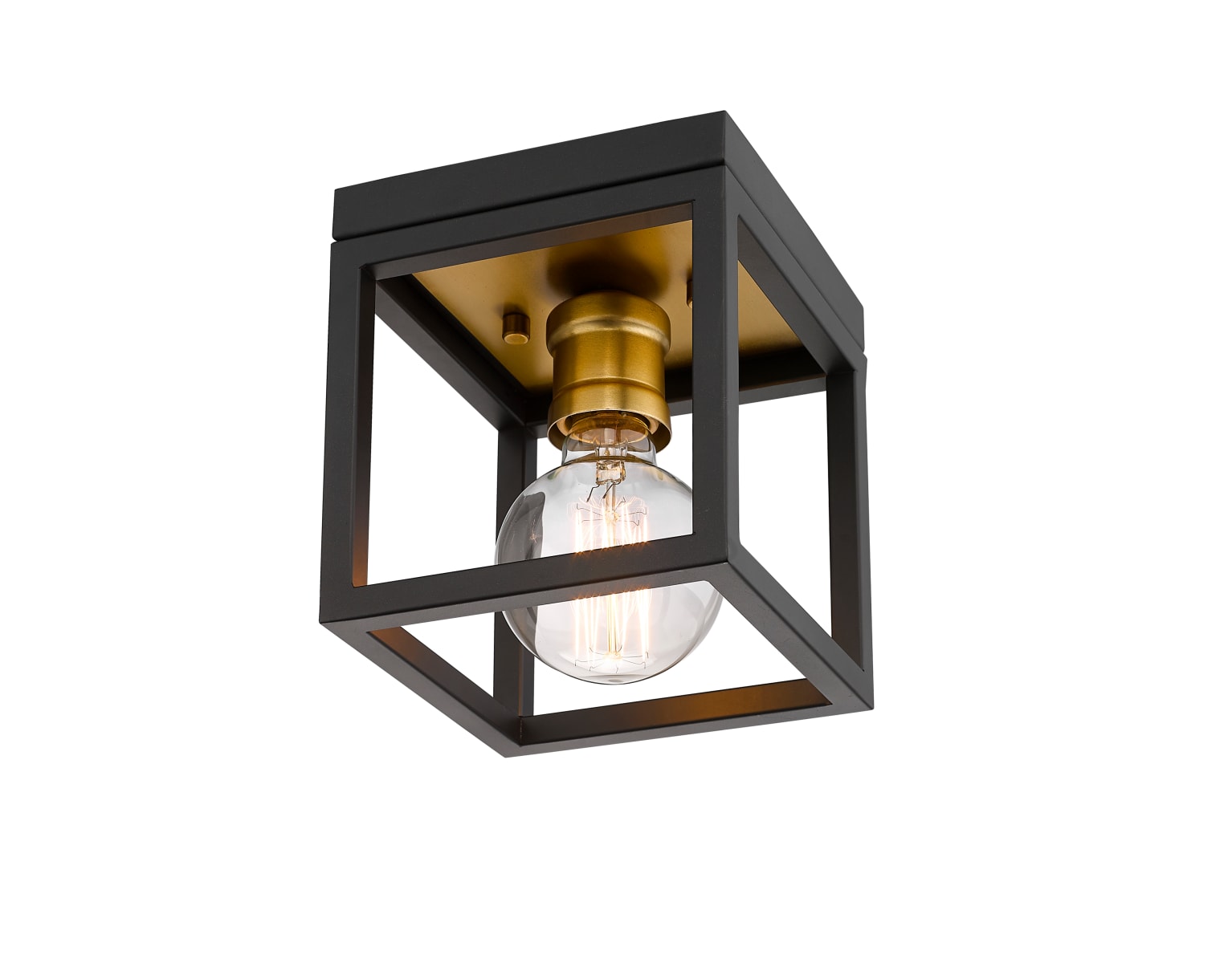 Z-Lite 480F1-BRZ-OBR Bronze / Olde Brass Kube 6
