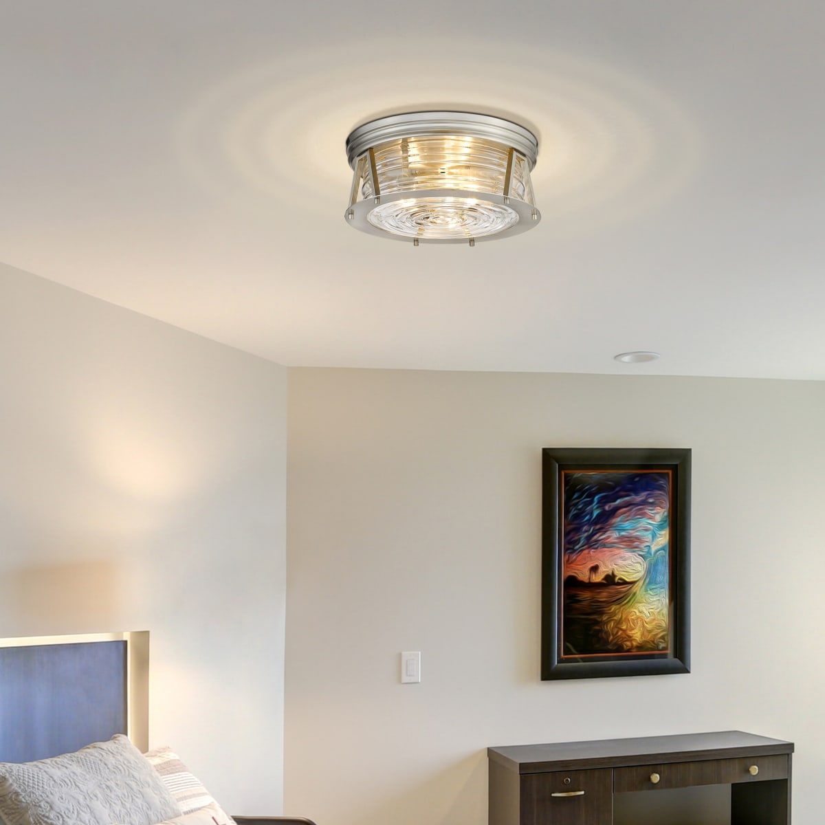 大特価放出！ Z-Lite 491F3-BN Brushed Nickel Cape Harbor 3 Light 16 ジャケット・アウター