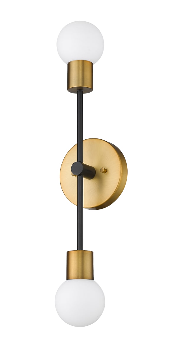 will本体とfit Z-Lite 621-2S-MB-FB Matte Black / Foundry Brass Neutra 2