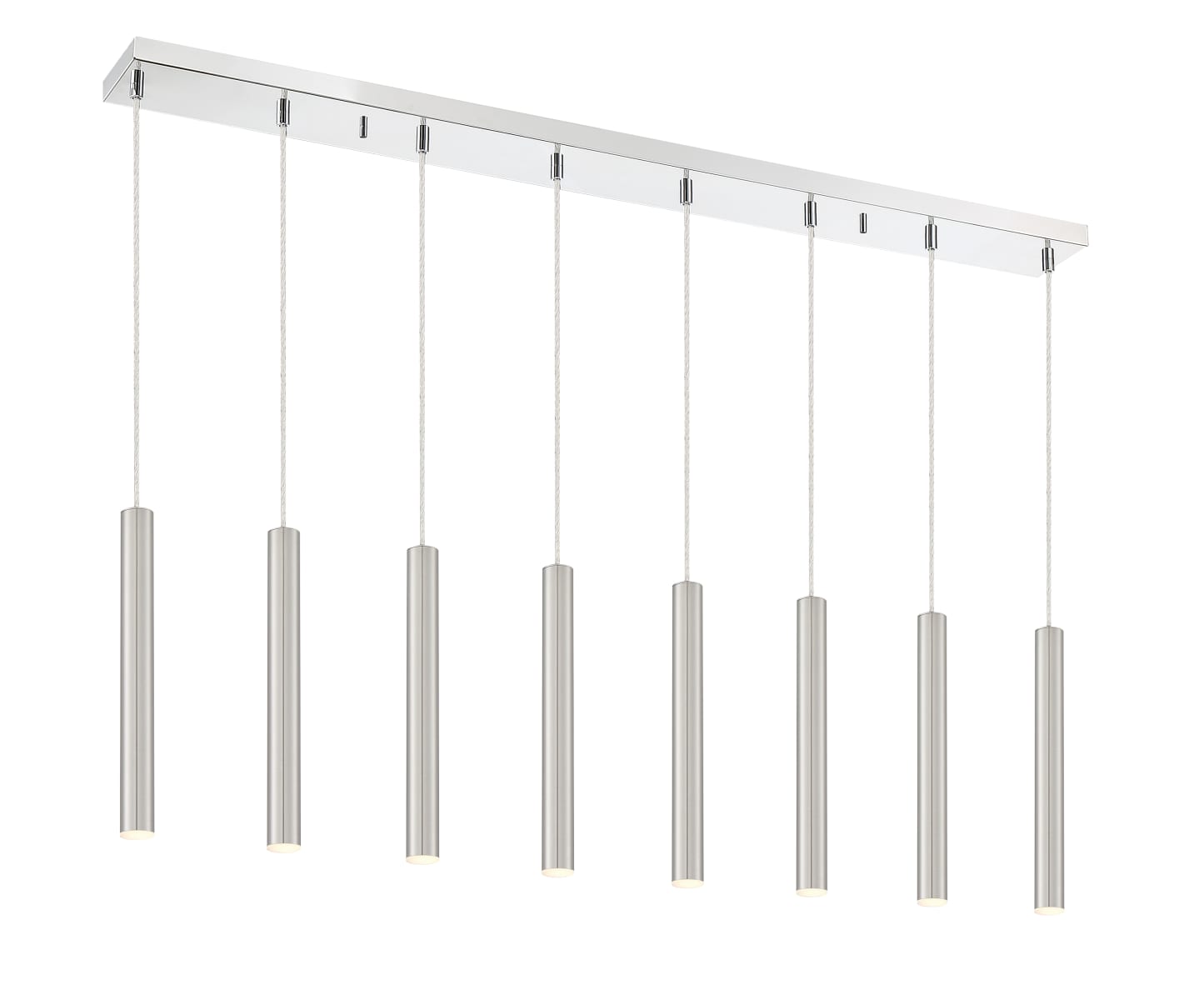 Z-Lite 917MP12-BN-LED-8LCH Brushed Nickel / Chrome Forest 8 Light 44