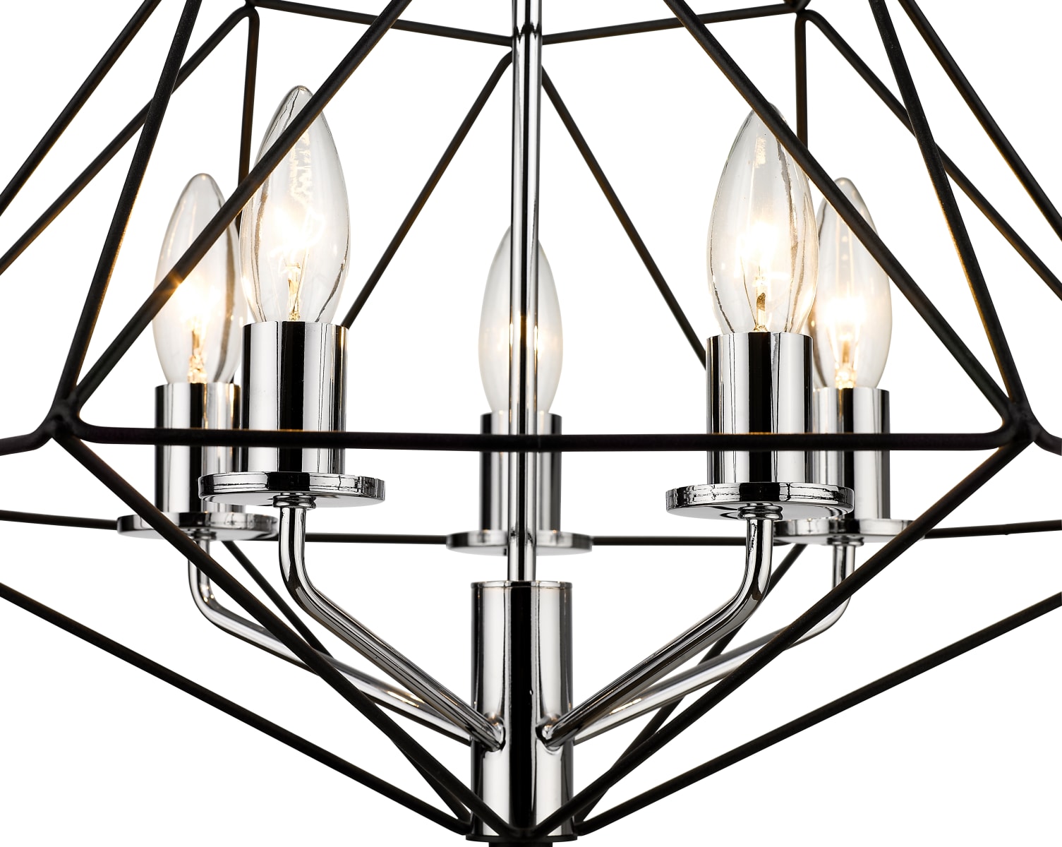 大人気新作 Z-Lite 918-14MB-CH Matte Black / Chrome Geo 3 Light 14 アイドルグッズ
