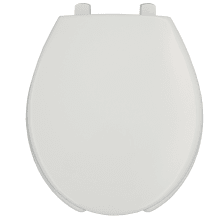 Paramount Plastic Elongated/Round Toilet Seat White Bemis 1000CPT 