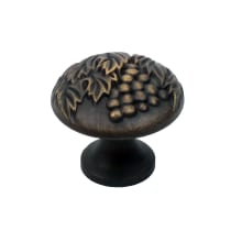 Lew's Hardware [31-001] Solid Brass Cabinet Knob - Disc Knob Series - Brushed  Brass Finish - 1 1/8 Dia.