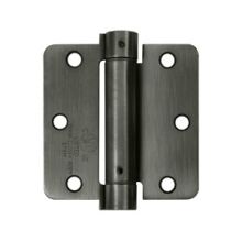 Deltana DSH4R42D Single Action Steel 4-Inch x 4-Inch x 1/4-Inch Spring Hinge