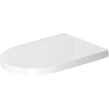 Duravit 0020110000 Toilet Seat Compact without ME by Starck Absenkautomat Stainless Steel Hinges/White 