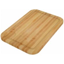 KRAUS Organic Solid Bamboo Cutting Board for Kitchen Sink 18.5 in. x 12 in.