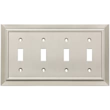 Satin Nickel Franklin Brass W35224-SN-C Classic Architecture Double Decorator Wall Plate/Switch Plate/Cover