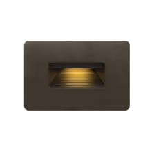 WAC Lighting LED 4051 Horizontal Louvered Outdoor Step and Wall Light, Black