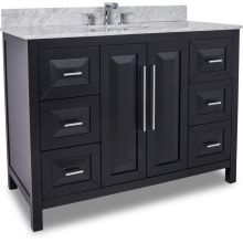 Jeffrey Alexander Van101 36 T Black Cade Contempo Collection 36 Inch Wide Bathroom Vanity Cabinet With Counter Top And Sink Faucet Not Included Pullsdirect Com