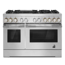 DOP48T960DS by Dacor - 48 Dual-Fuel Steam Range, Silver Stainless, Natural  Gas/Liquid Propane