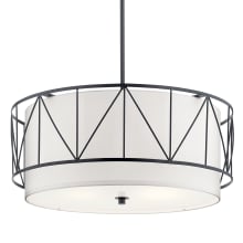 Wide drum chandelier deals