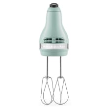 KitchenAid KHM7210WH 7-Speed Digital Hand Mixer with Turbo Beater II  Accessories and Pro Whisk - White & KHMFEB2 Flex Edge Beater Accessory for  Hand