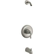 Kohler TLS10275-4-CP Forte K-TLS10275-4-CP FORTESculpted Rite-Temp Bath and Shower Valve Trim with Slip-fit spout Less showerhead Polished Chrome