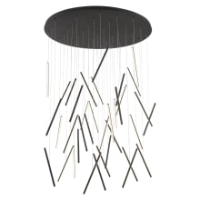 Black Finish with Opal White Glass 25 Inch 18W 3 LED Pendant Kuzco Lighting MP47613-BK Europa Black Finish with Opal White Glass 25 Inch 18W 3 LED Pendant Kuzco Lighting MP47613-BK Europa