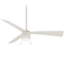 Brushed Steel Minka Aire F448L-BS Contractor II Uni-Pack 52 Ceiling Fan with LED Lights
