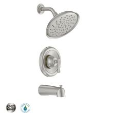 Moen Oxby 82660SRN Spot Resist Brushed Nickel Finish Tub And Shower Faucet Kit 