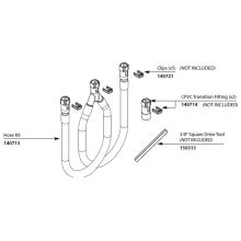 Moen 114307 Chrome Hose Kit for the Moen7590 Series Faucets ...