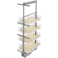 Rev-A-Shelf 5358-19-GR 19 in Chrome Solid Bottom Pantry Pullout Soft Close - Gray