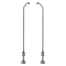 Polished Brass Kingston Brass CC452ML Vintage Rigid Freestand Supplies with Stop Brass Lever Handle 23-Inch 