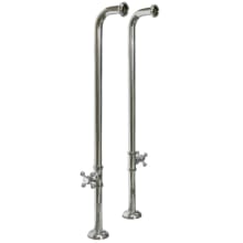Kingston Brass CC452HCL Vintage Rigid Freestand Supplies with Stop Porcelain Lever Handle Polished Brass 23-Inch Kingston Brass CC452HCL Vintage Rigid Freestand Supplies with Stop Porcelain Lever Handle Polished Brass 23-Inch