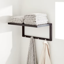 Wulan teak hanging towel rack sales