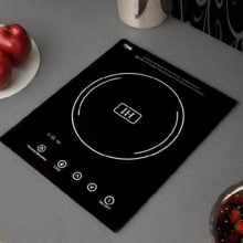 Summit SINC2220 12 Inch Induction Cooktop with 2 Cooking Zones, 8 Power  Levels, Automatic Pan Detection, Touch Sensor Controls, Starter Cookset and  220V