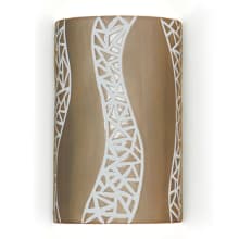 Passage 10" Ceramic Wall Sconce from the Mosaic Collection