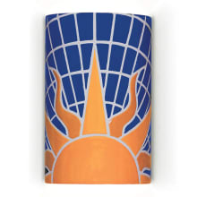 Solar 10" Ceramic Wall Sconce from the Mosaic Collection