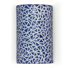 Impact 10" Ceramic Wall Sconce from the Mosaic Collection