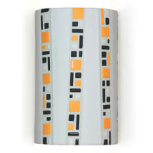 Ladders 10" Ceramic Wall Sconce from the Mosaic Collection