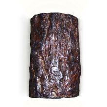 Wood Sconce Tree "Bark" Ceramic Light Fixture from the Nature Collection