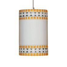 "Borders" Single Light Pendant from the Mosaic Collection
