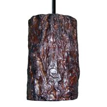 "Bark" Single Light Pendant from the Nature Collection
