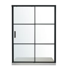 Modern 75" High x 60" Wide x 36" Deep Sliding Framed Shower Enclosure with Clear Glass