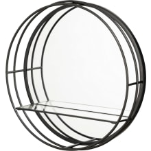 Benicia 19" Diameter Circular Flat Metal Accent Mirror