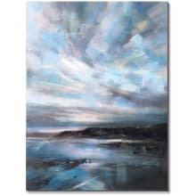 Modern 40" x 30" Dream Water Frameless Abstract and Landscapes Painting on Canvas