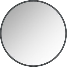 Halcyon 36" Diameter Circular Flat Metal Accent Mirror