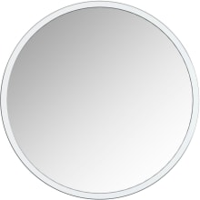 Halcyon 24" Diameter Circular Flat Metal Accent Mirror
