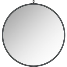 Haylo 36" Diameter Circular Flat Metal Accent Mirror